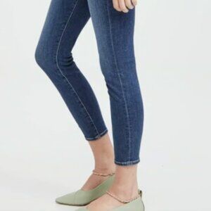 FRAME Le High skinny crop jeans Dark denim  30  NWT - Summertime denim